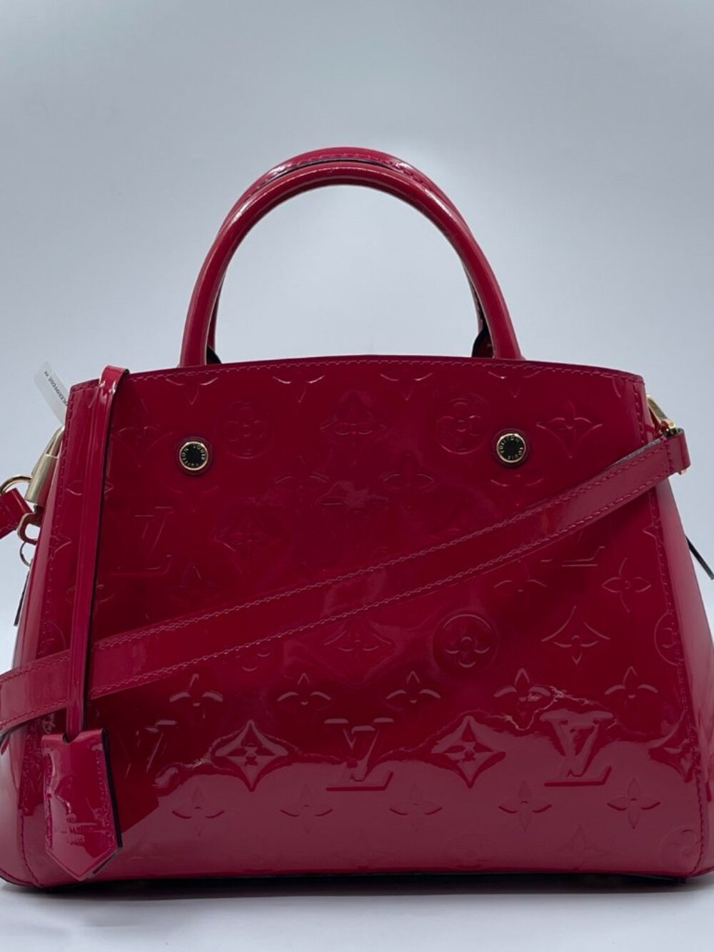 Louis Vuitton Montaigne BB Monogram Vernis in Magenta